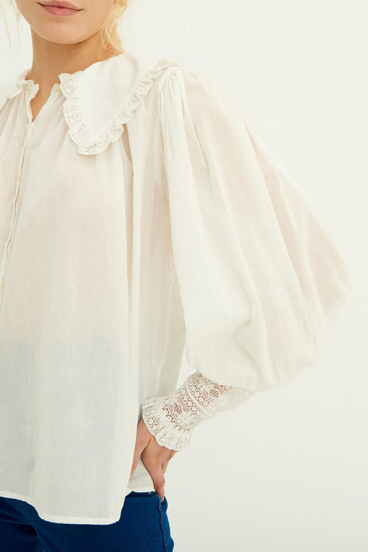 Aramis Lace Blouse - White
