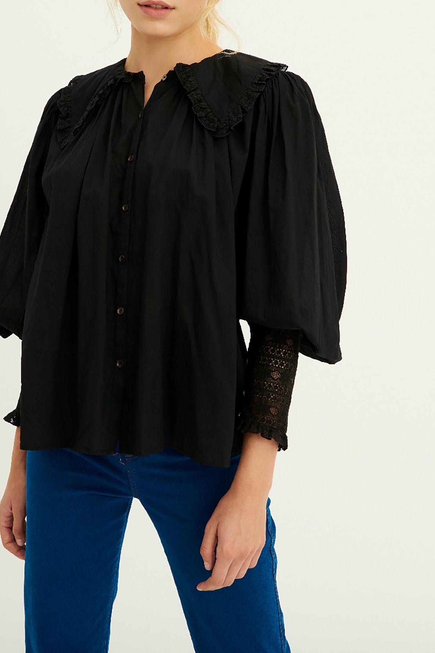 Aramis Lace Blouse - Black