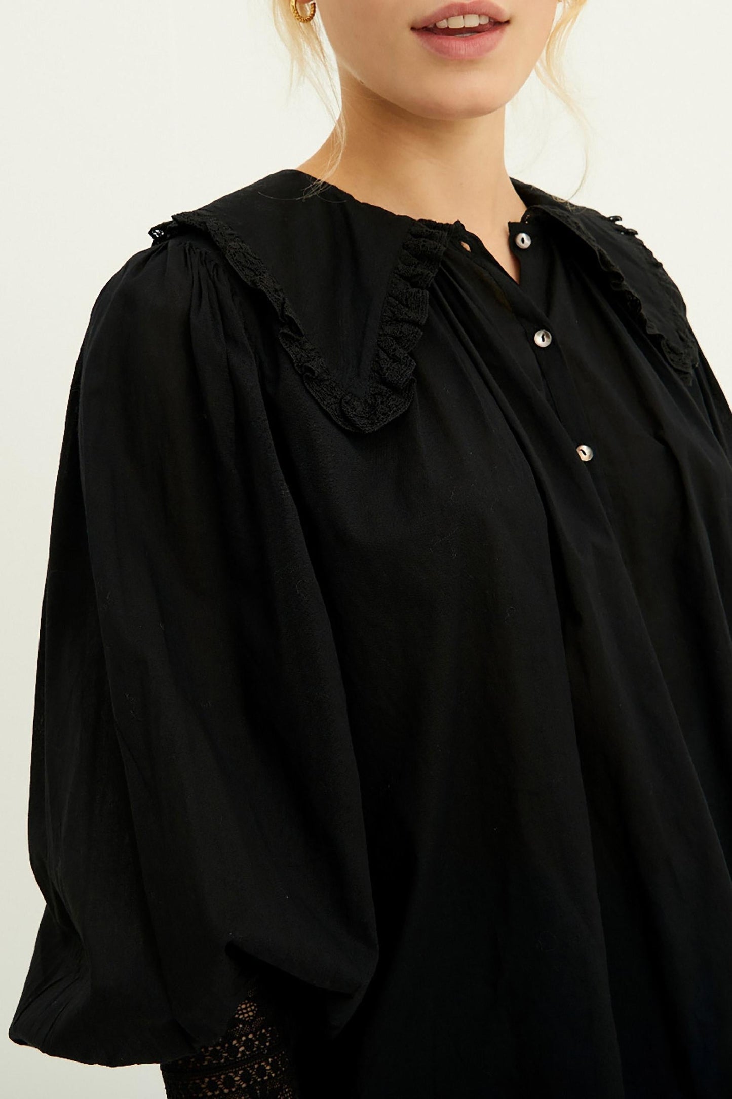 Aramis Lace Blouse - Black