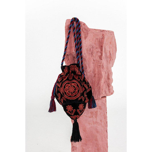 Ali Embroidered Bucket Bag