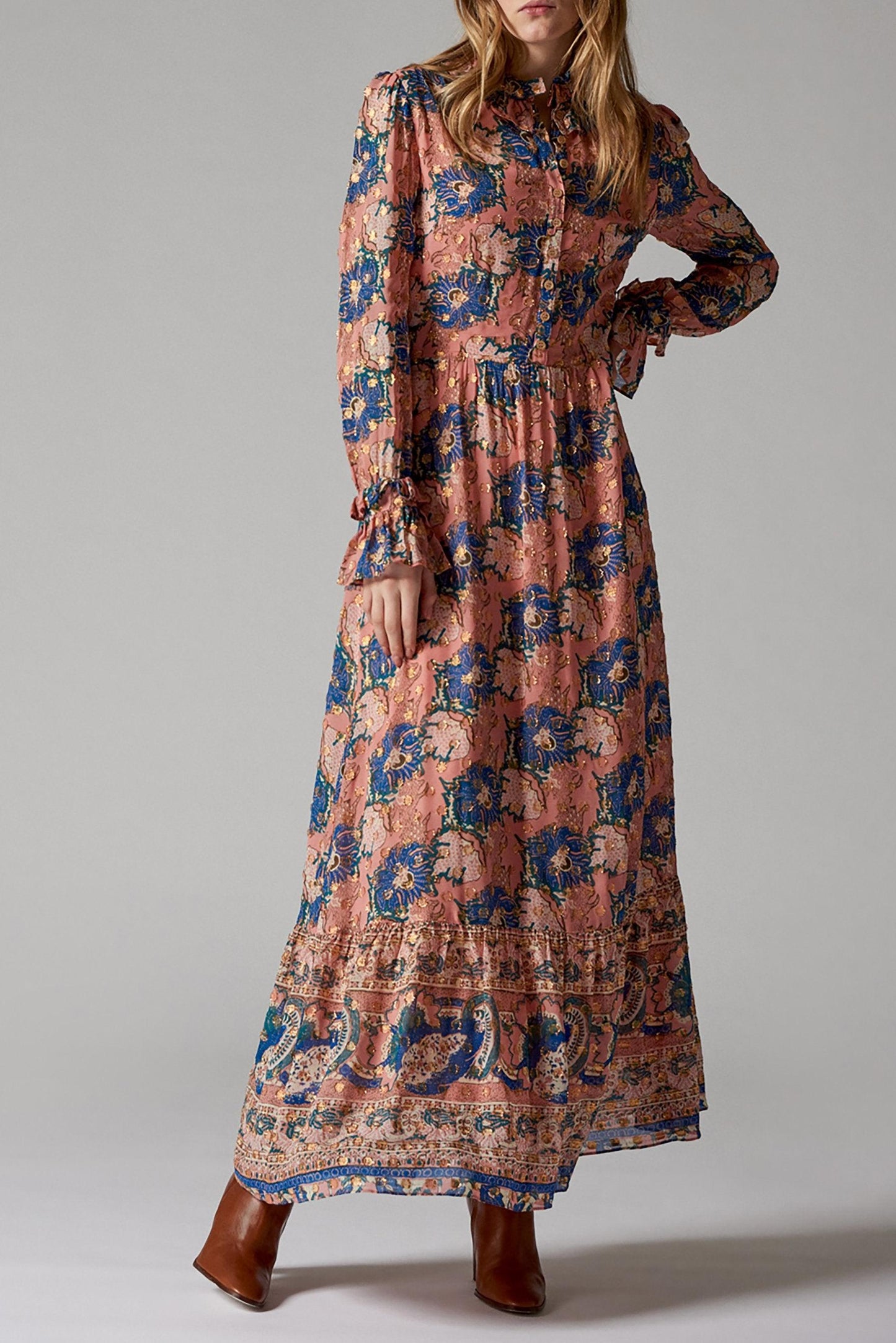 Abbye Printed Maxi Dress