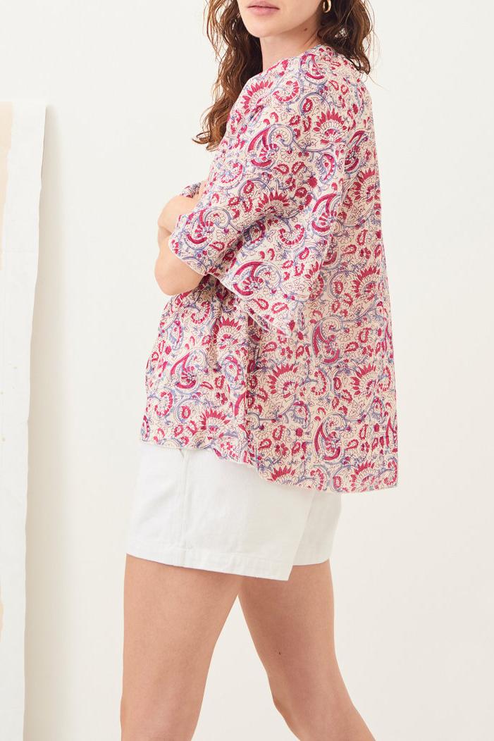 Ronan High-Waisted Cotton Shorts - White