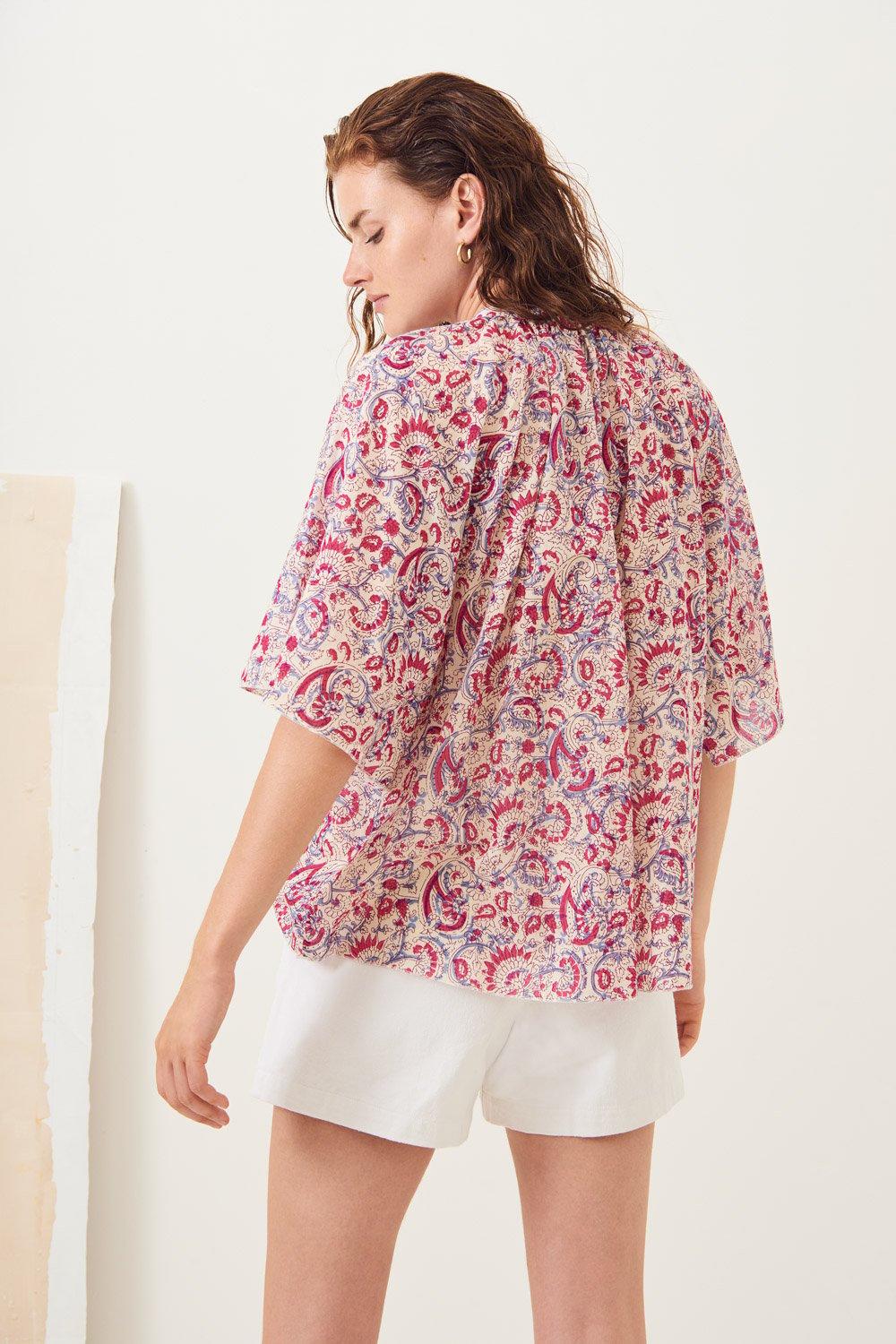 Ronan High-Waisted Cotton Shorts - White