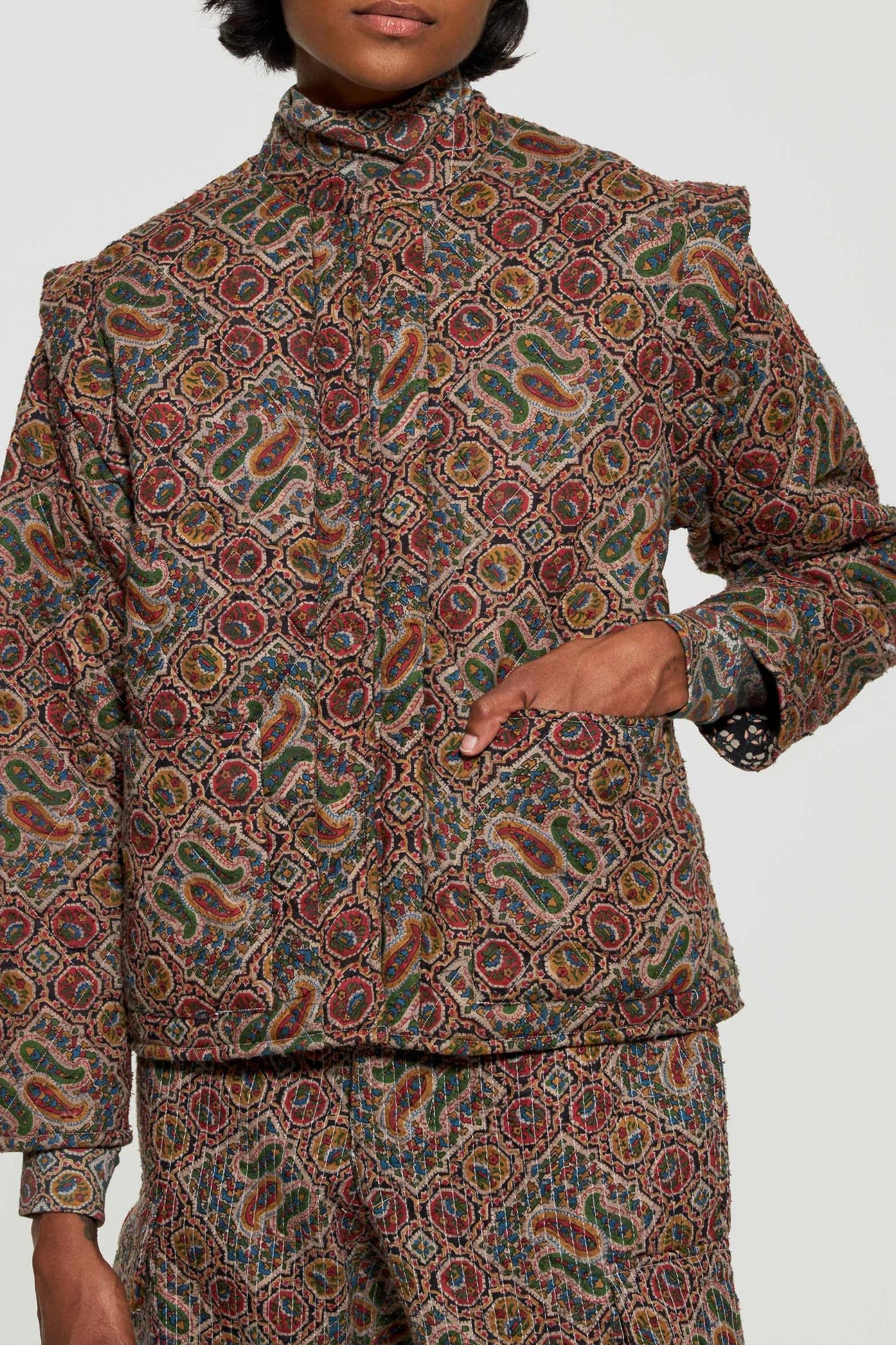 Chaqueta acolchada con estampado Zina