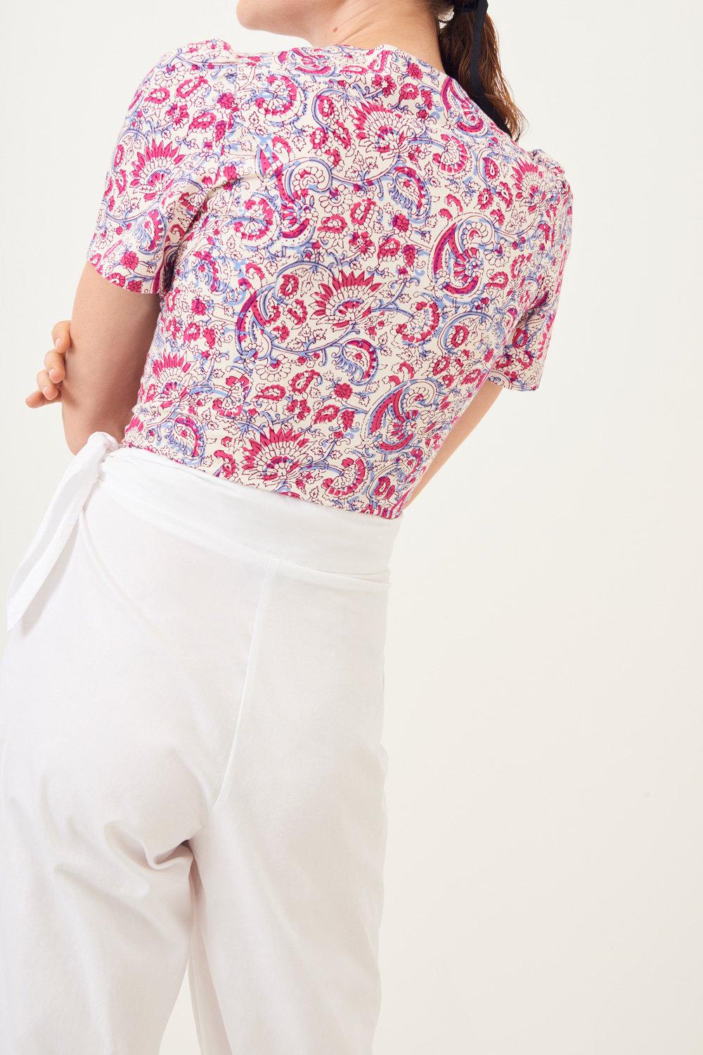 Popy Poplin Carrot Pants - White