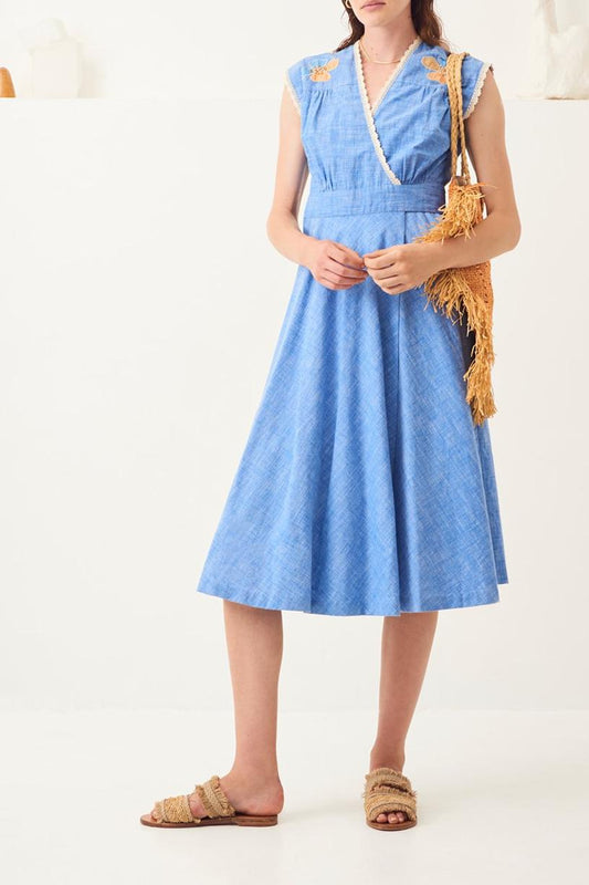 Ponye Sleeveless Midi Dress