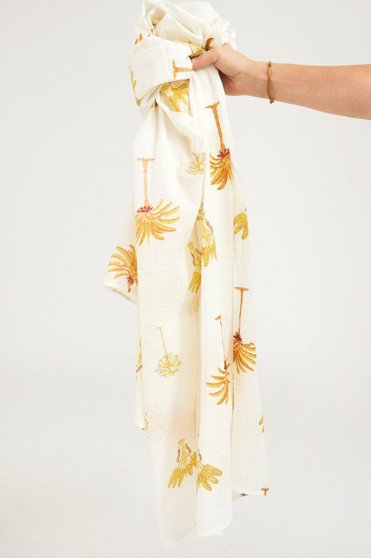 Palmy Cotton Pareo - Yellow