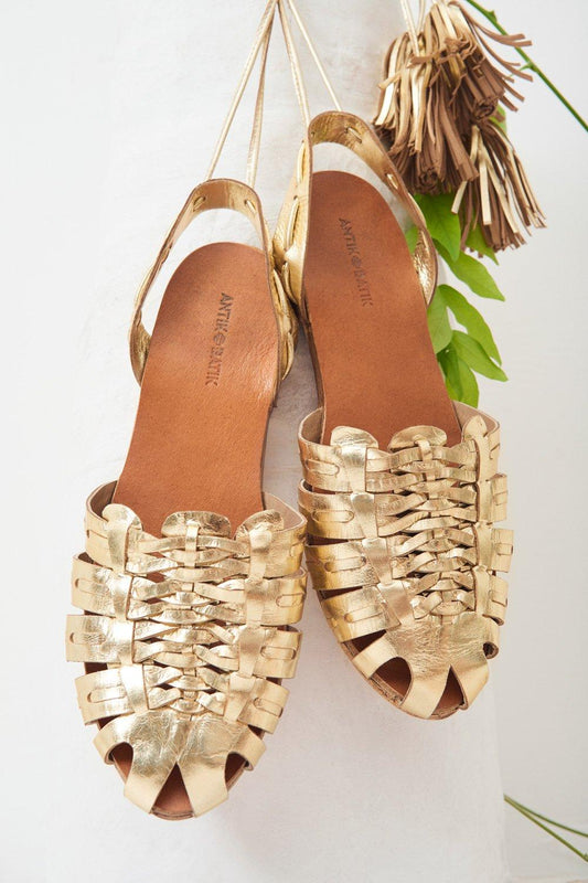 Mina Braided Leather Sandals