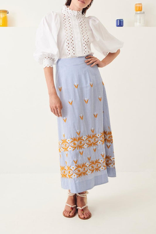 Mexica Embroidered Maxi Skirt