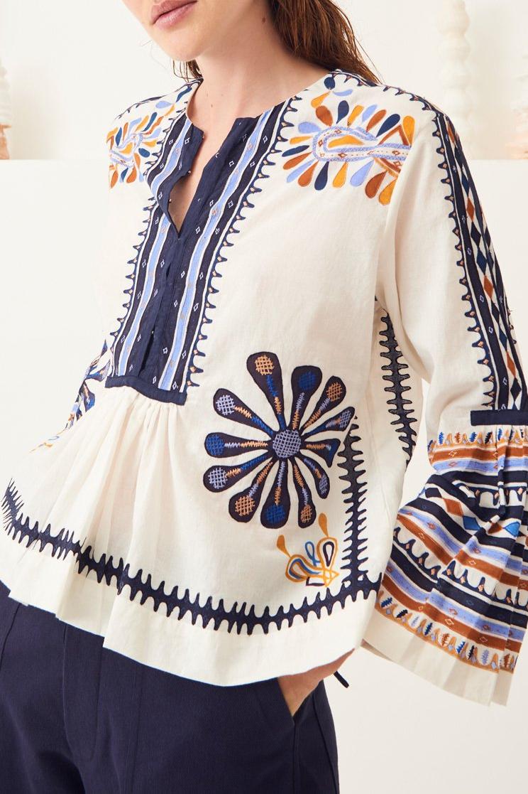 Malika Traditional Embroidered Blouse