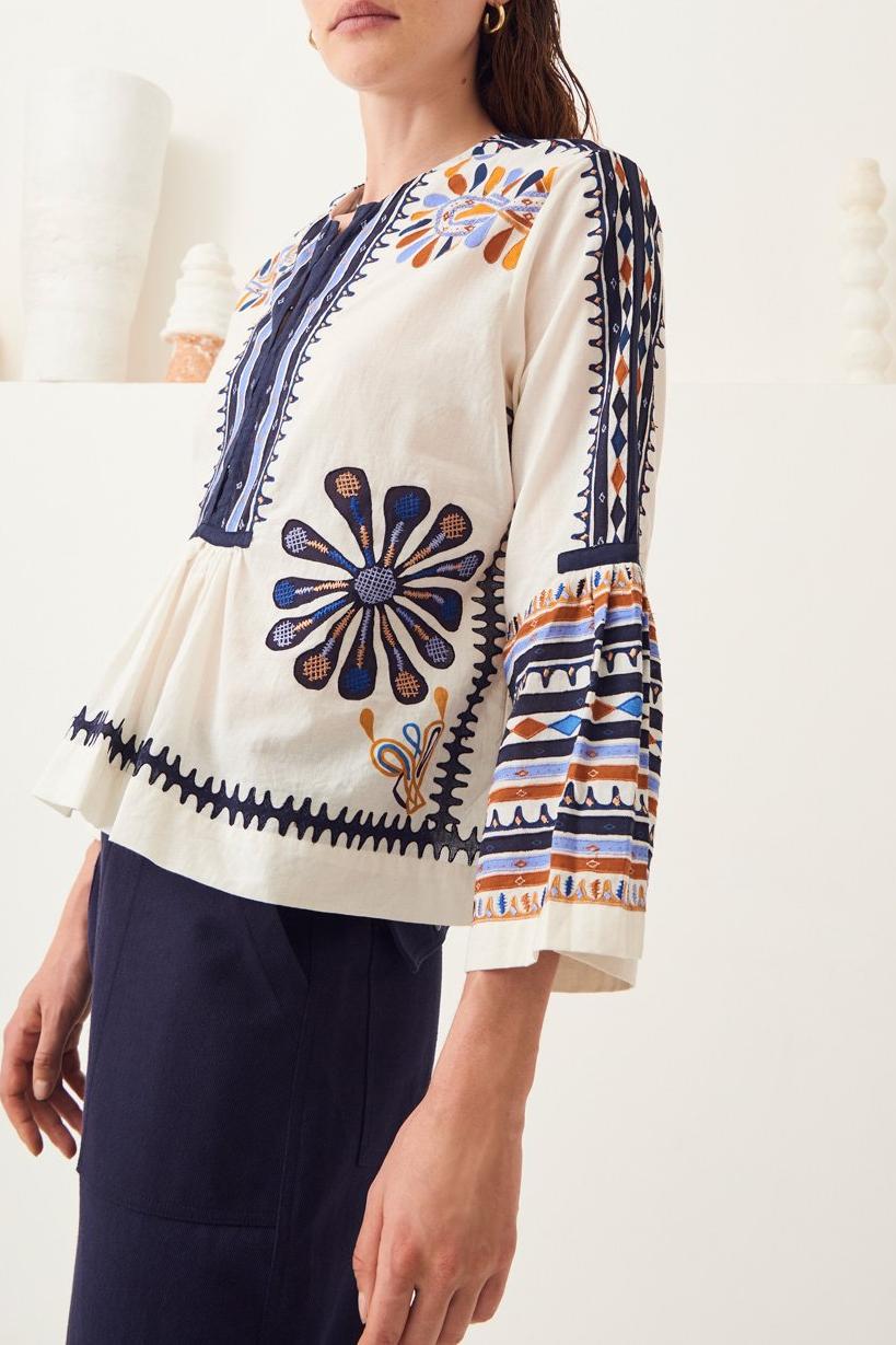 Malika Traditional Embroidered Blouse