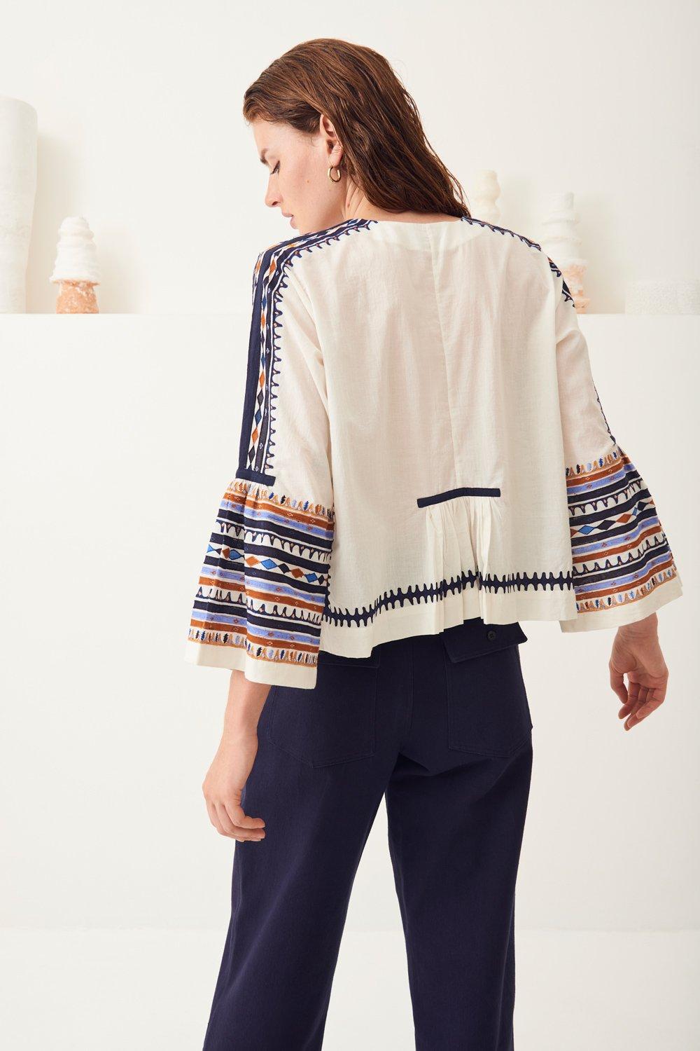 Malika Traditional Embroidered Blouse