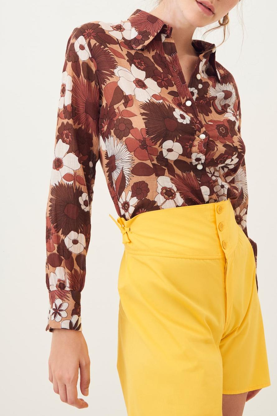 Lorette Lightweight Shirt - Brown