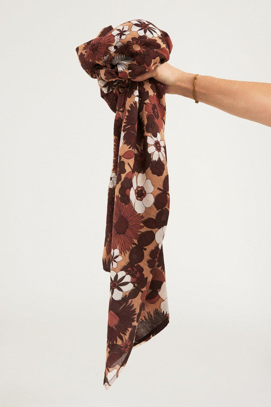 Lorette Cotton Pareo - Brown