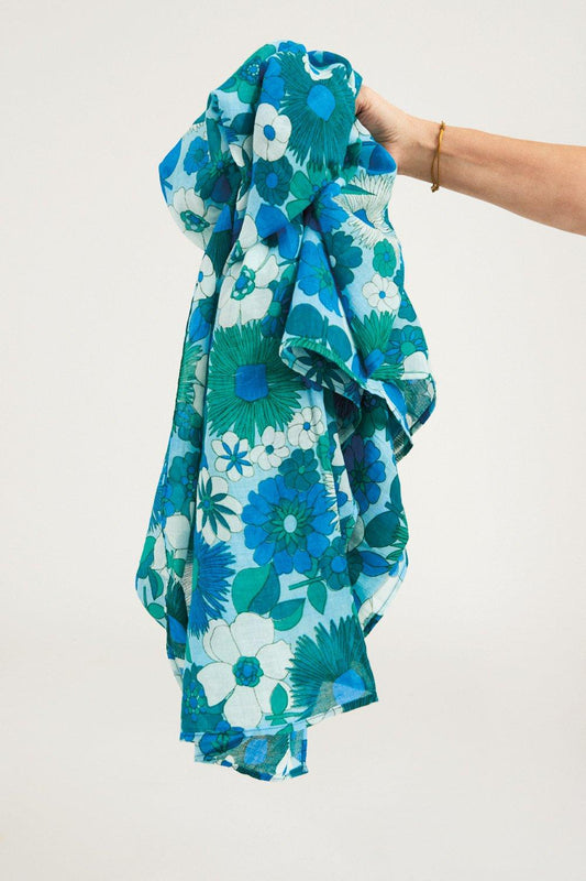Lorette Cotton Pareo - Blue