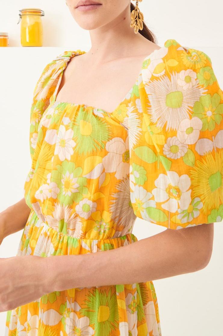 Lorette Maxi Halter Dress - Yellow