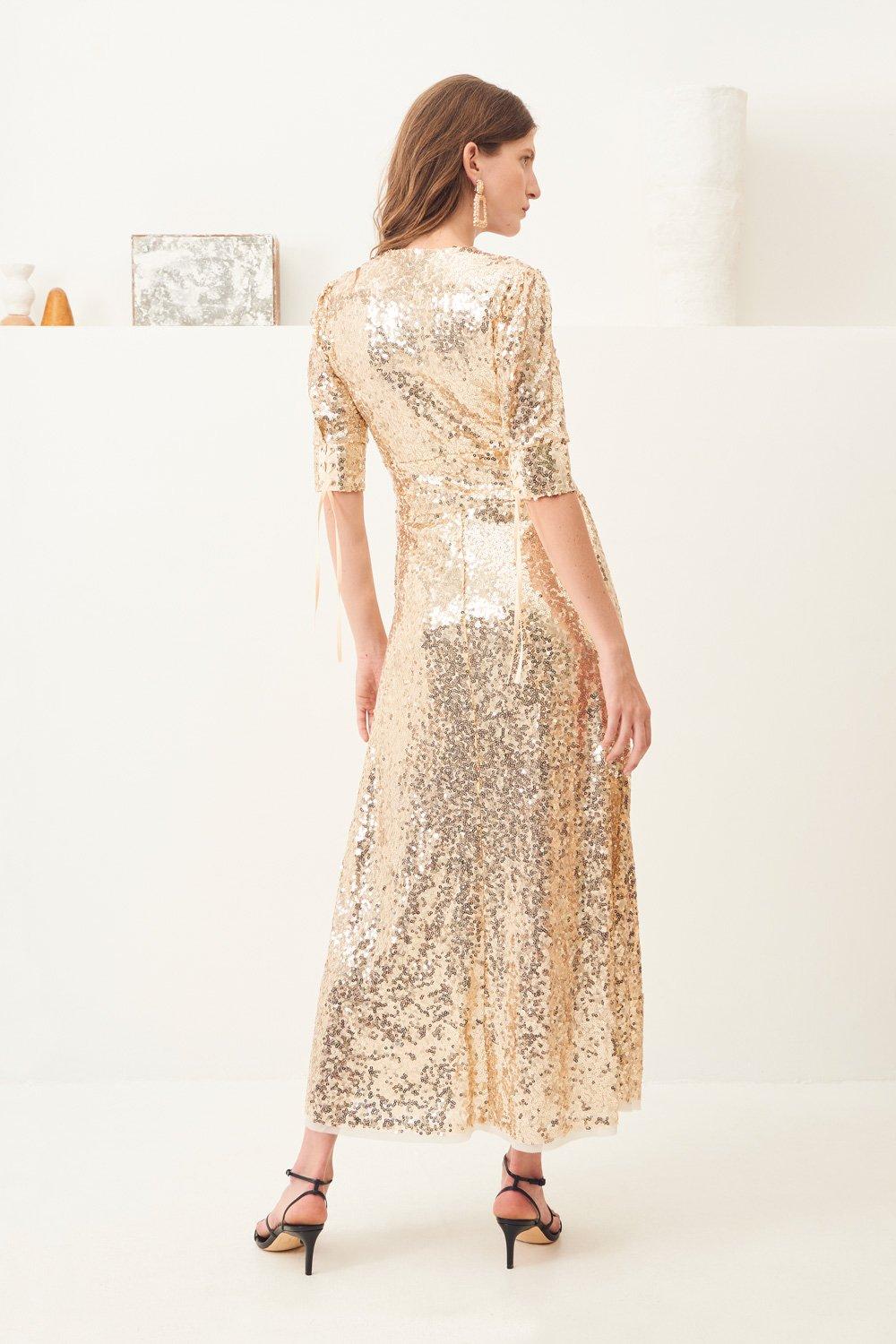 Lassa Sequined Maxi Dress