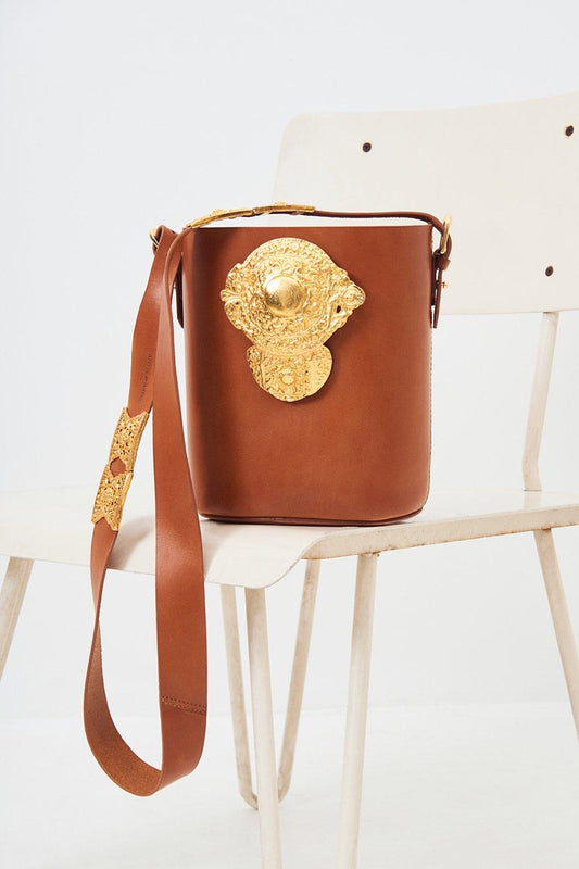 Gala Leather Bucket Bag