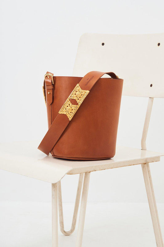 Gala Leather Bucket Bag