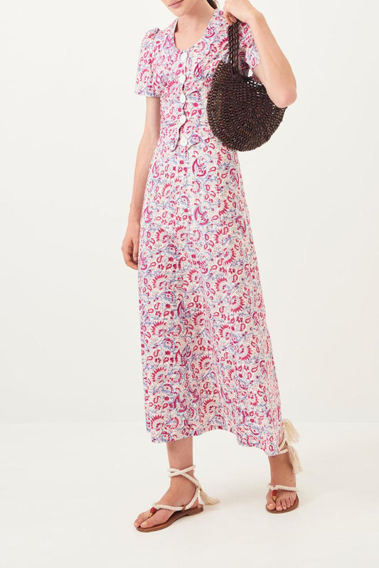 Chérie Printed Poplin Skirt - Pink