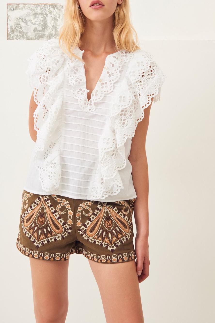 Ally Lace Top - White