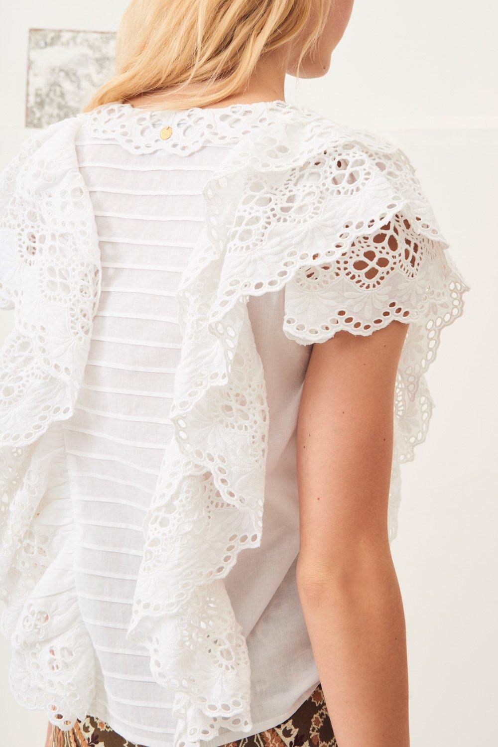 Ally Lace Top - White