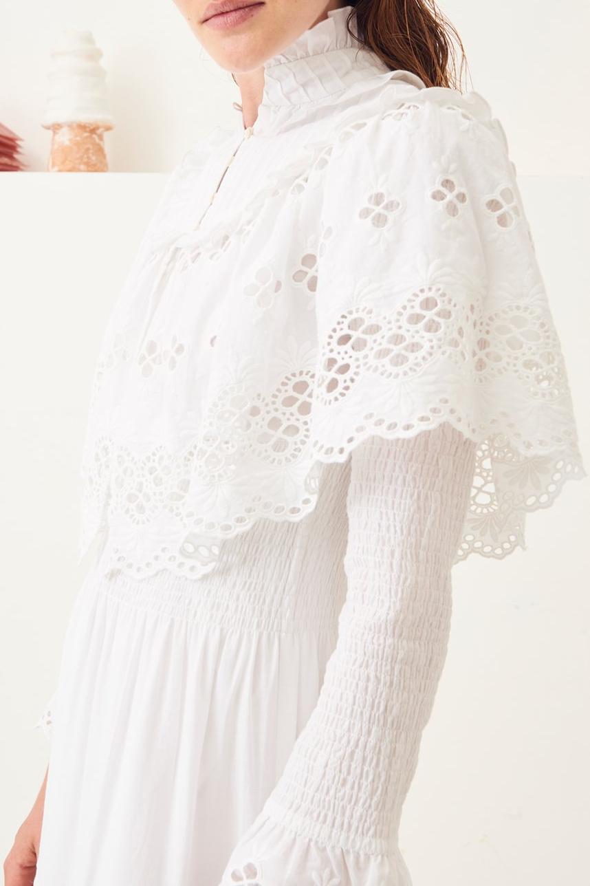 Ally Lace Maxi Dress - White