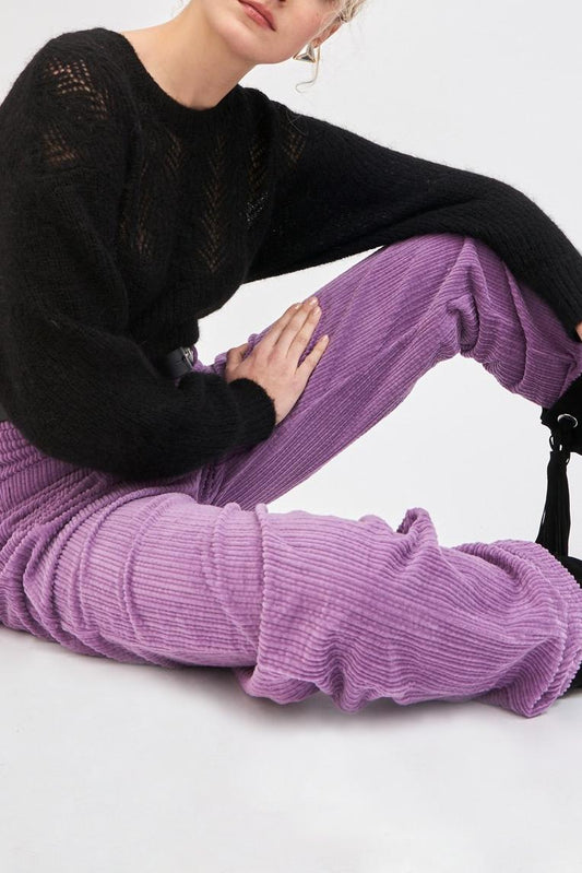 Suéter calado de Woolah - Negro