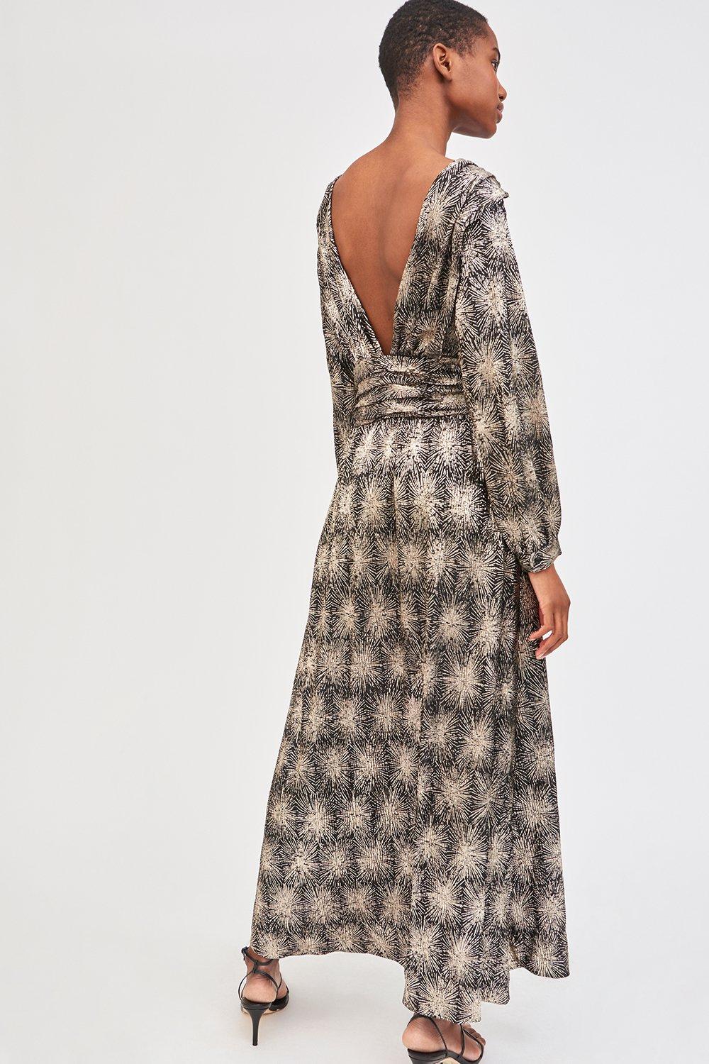 Grace Backless Dress - Gold