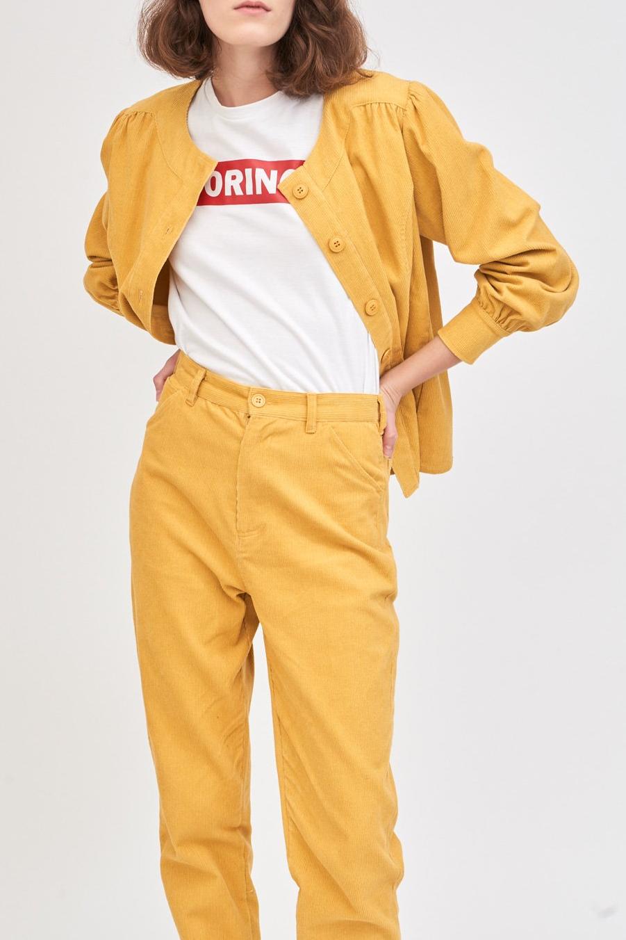 Foly Corduroy Jacket - Yellow