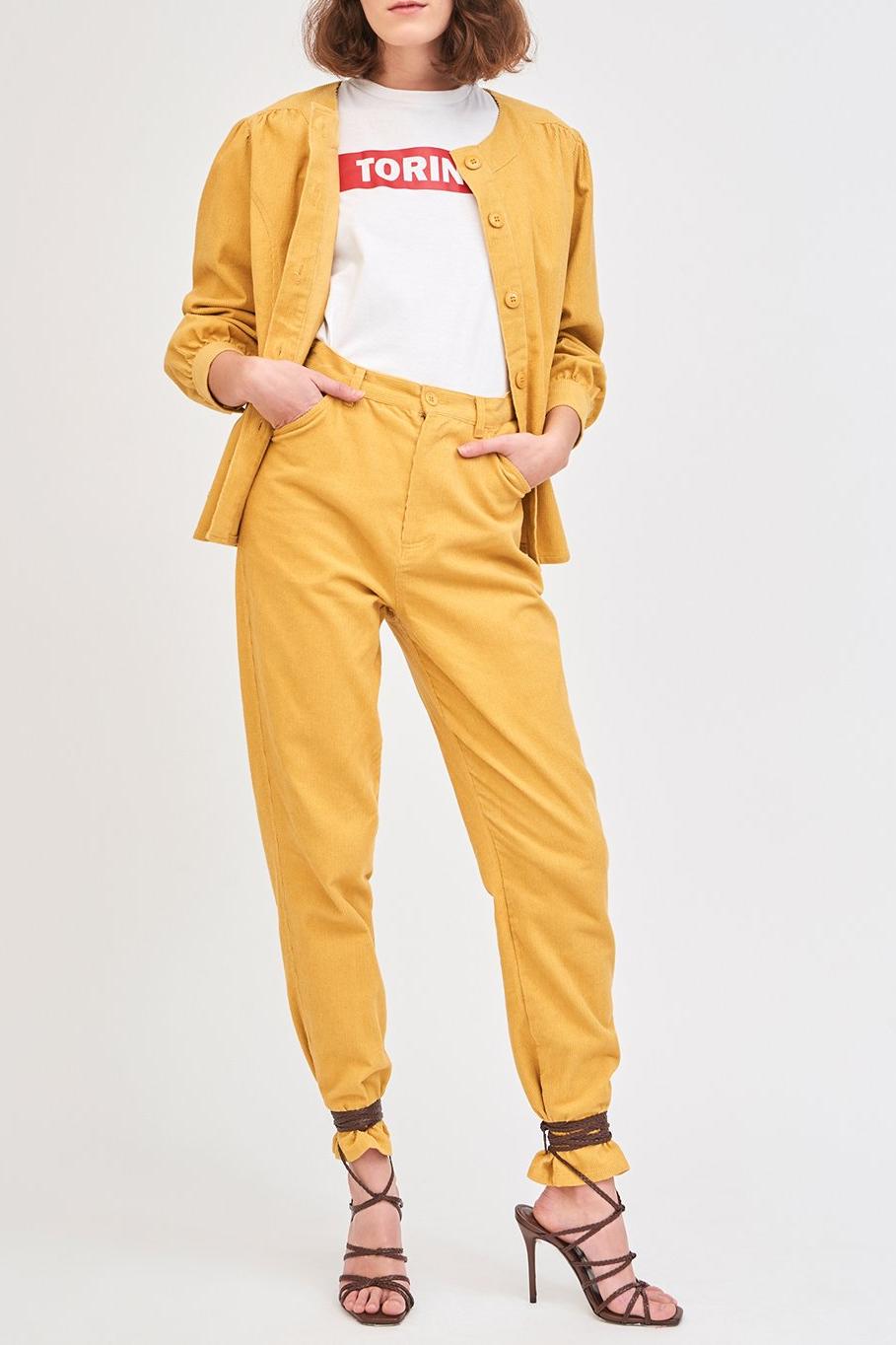 Foly Corduroy Jacket - Yellow