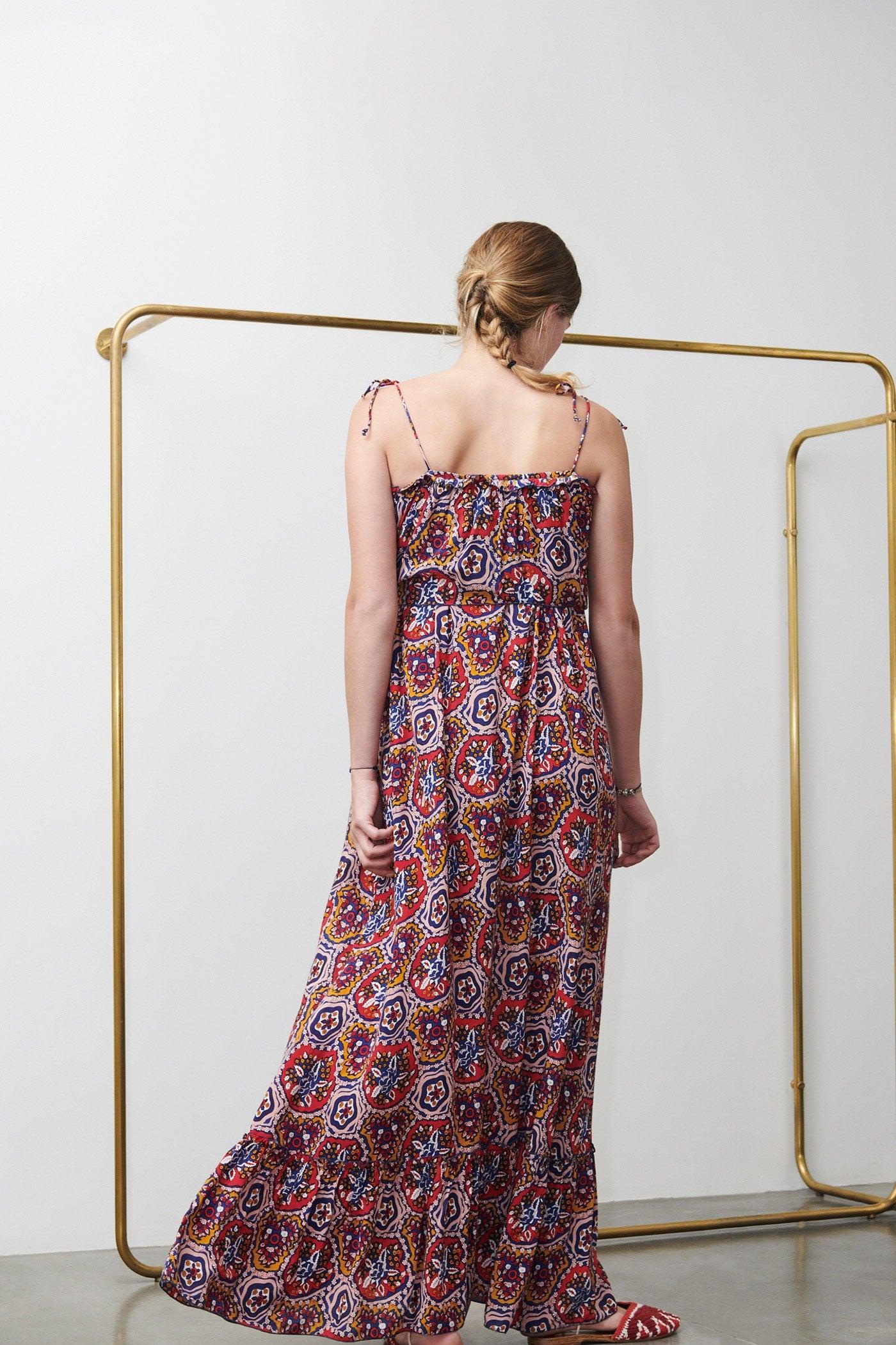 Sam Multicolor Shoulder-Strap Dress