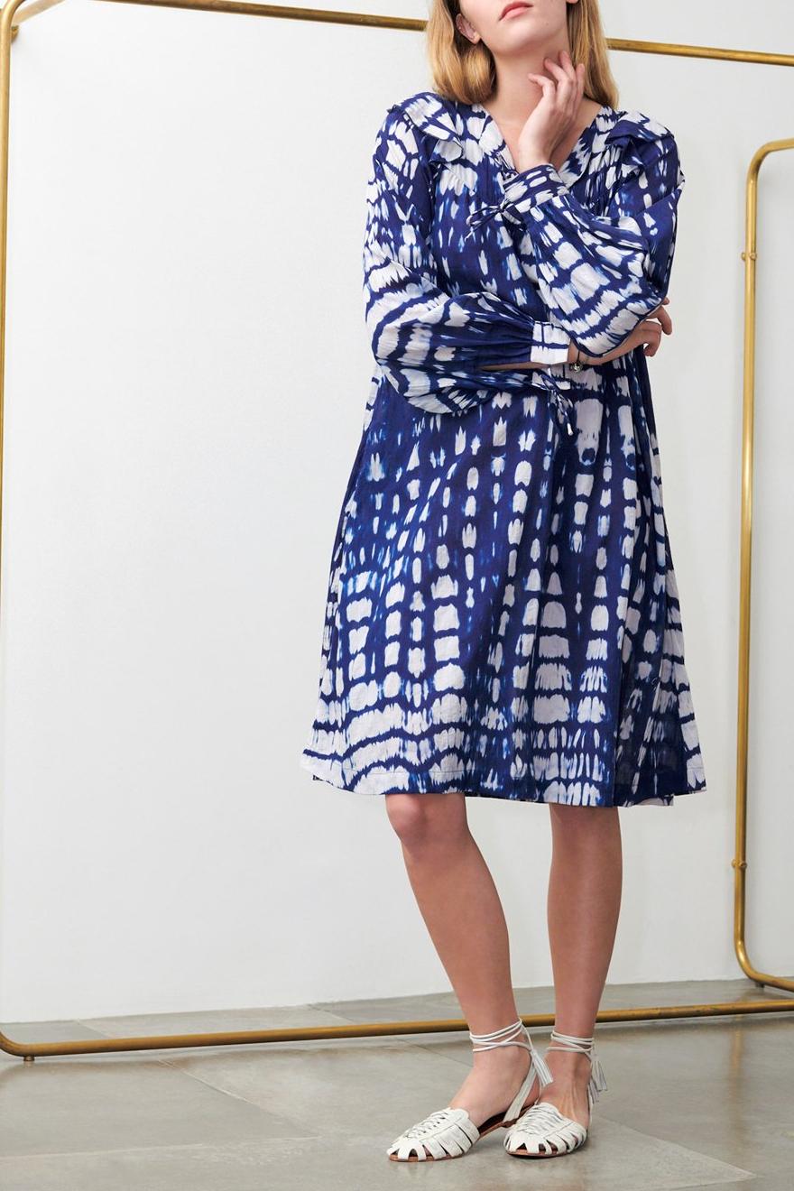 Atlas Navy Midi Dress