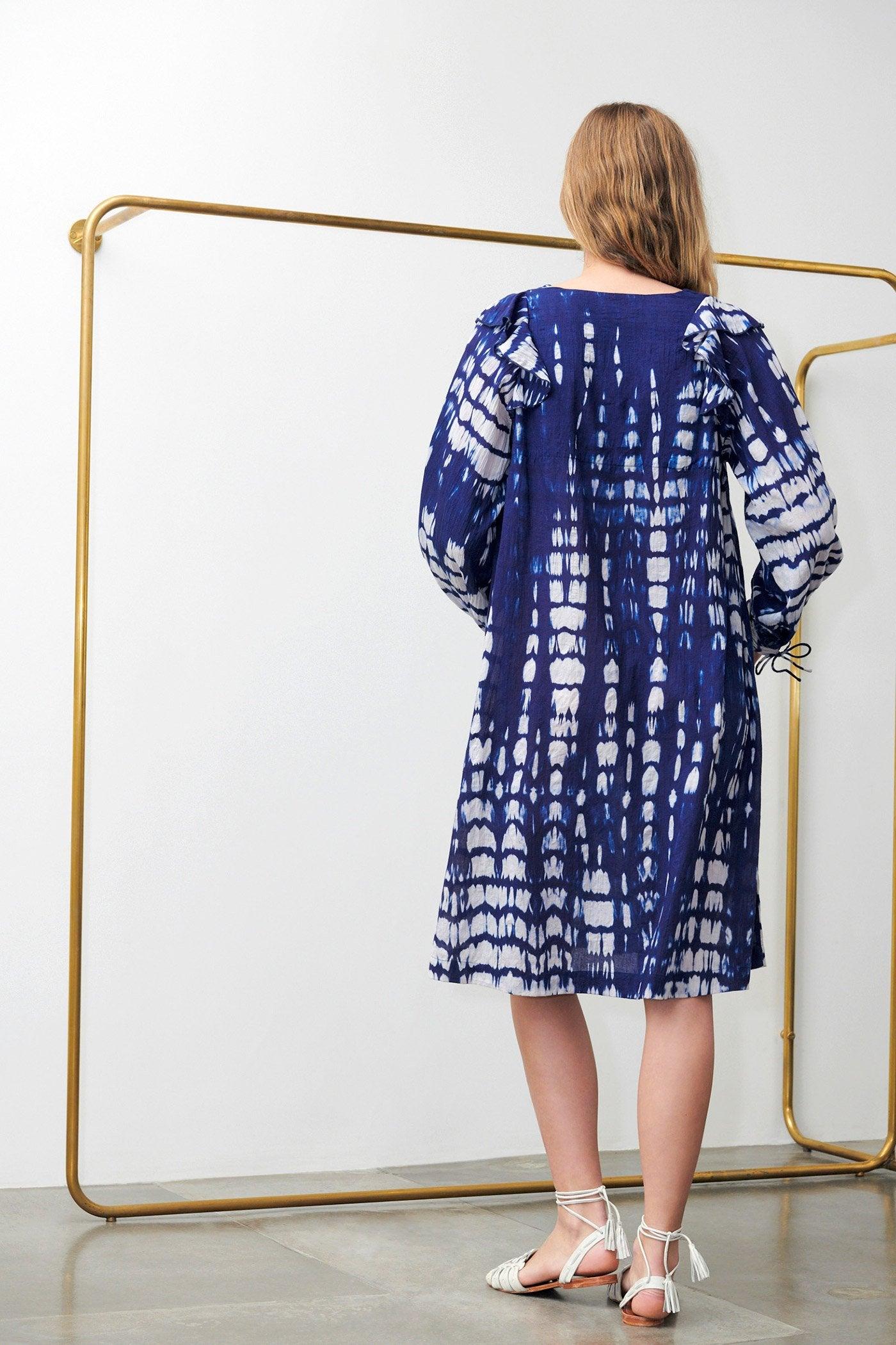 Atlas Navy Midi Dress