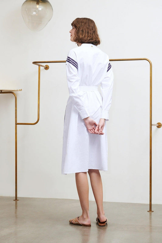 Anika White Midi Dress