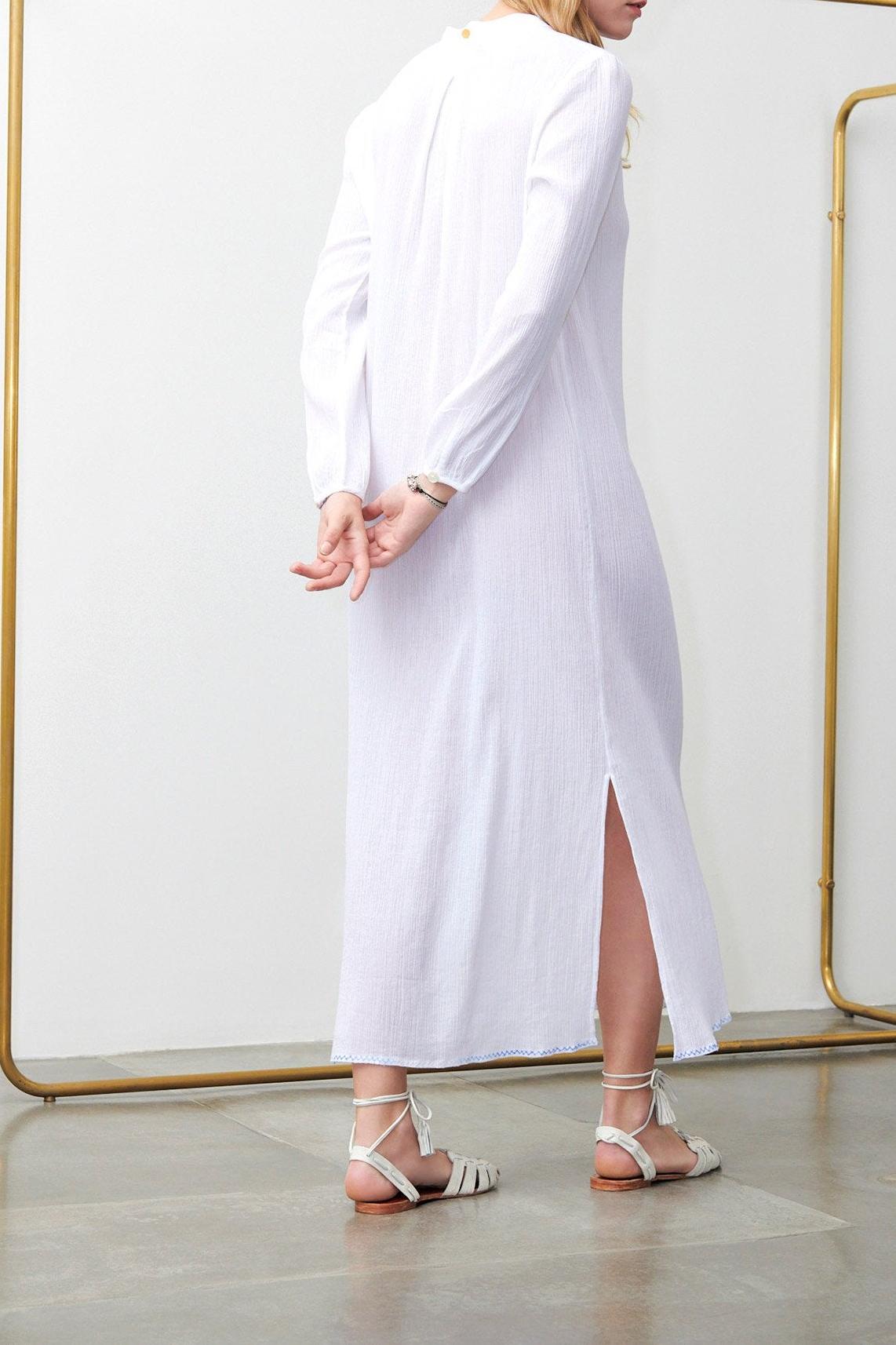 Albane Long White Dress