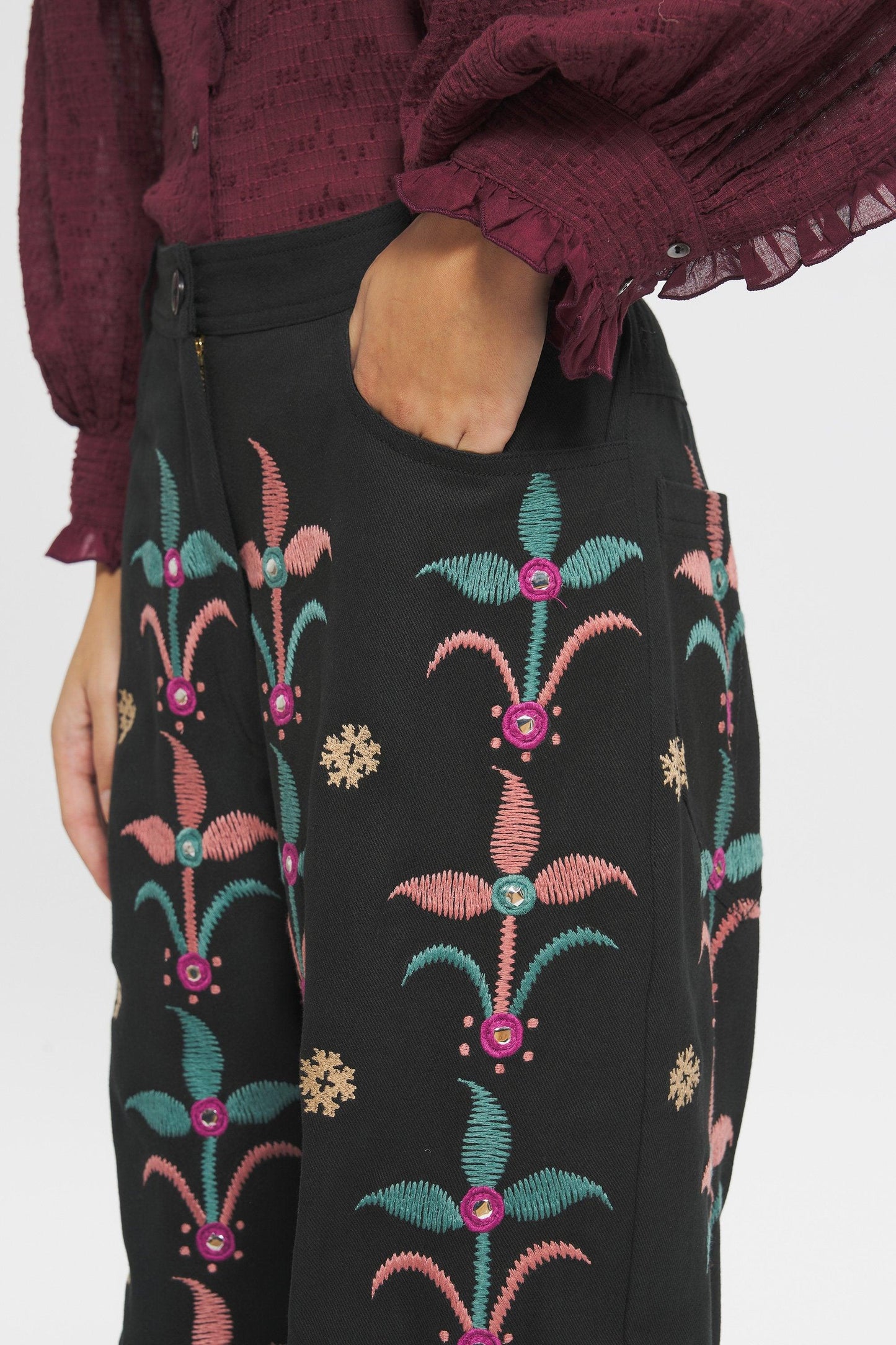 Rafi Embroidered trousers