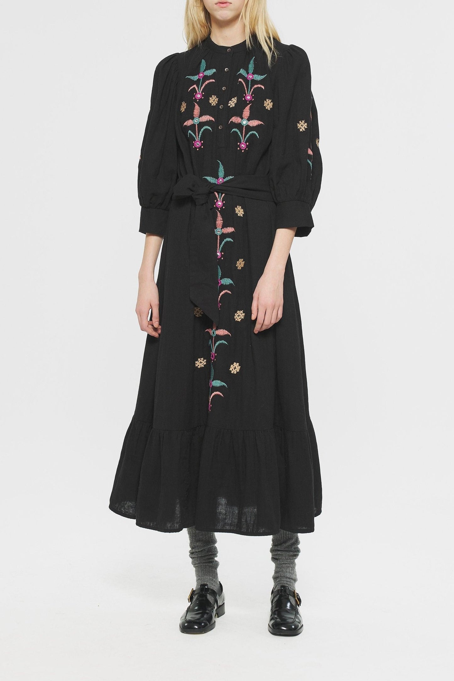 Rafi Embroidered maxi dress