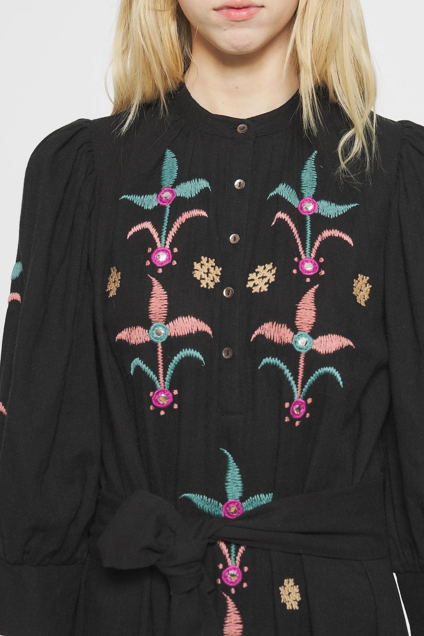 Rafi Embroidered maxi dress