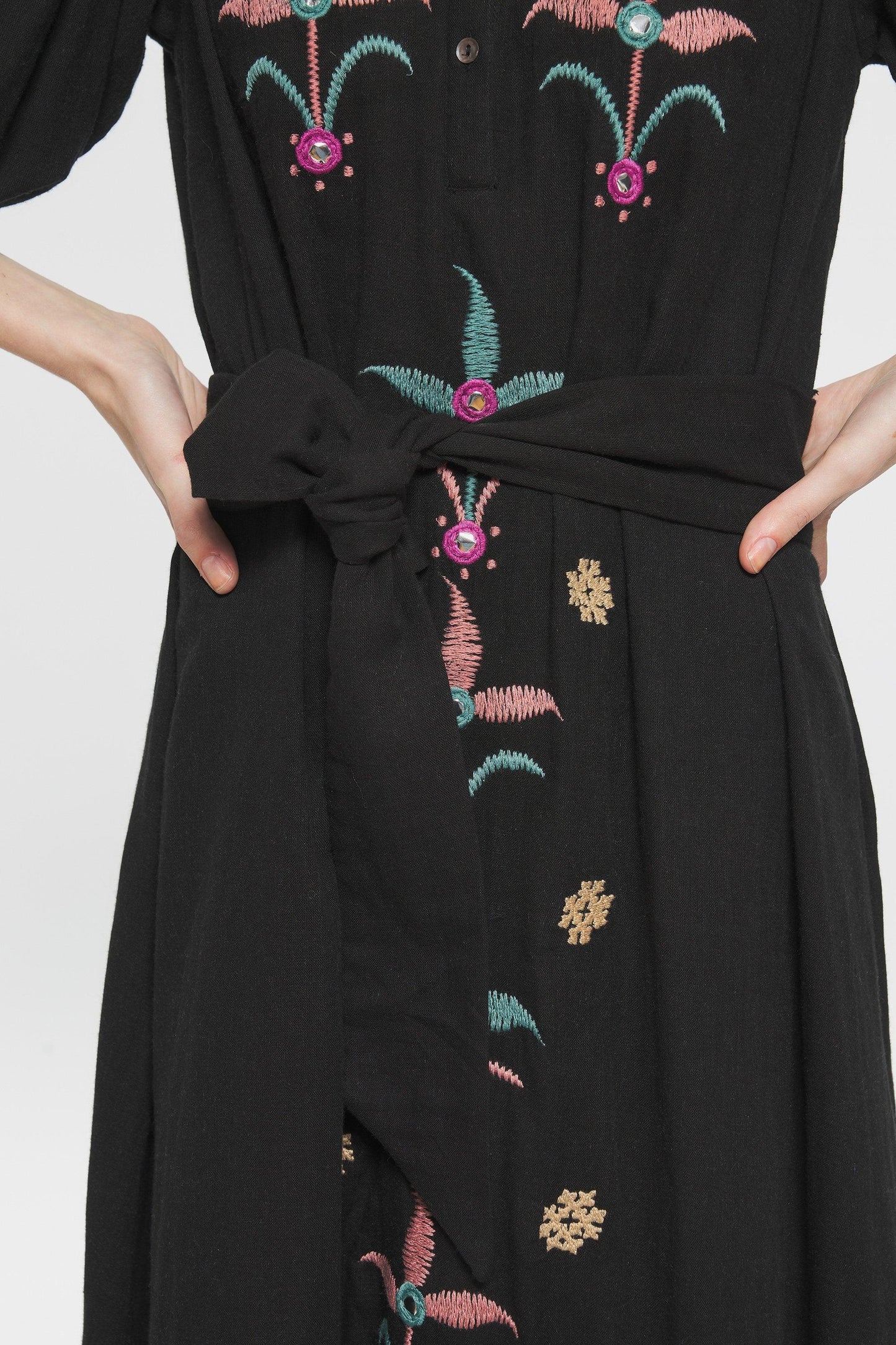 Rafi Embroidered maxi dress
