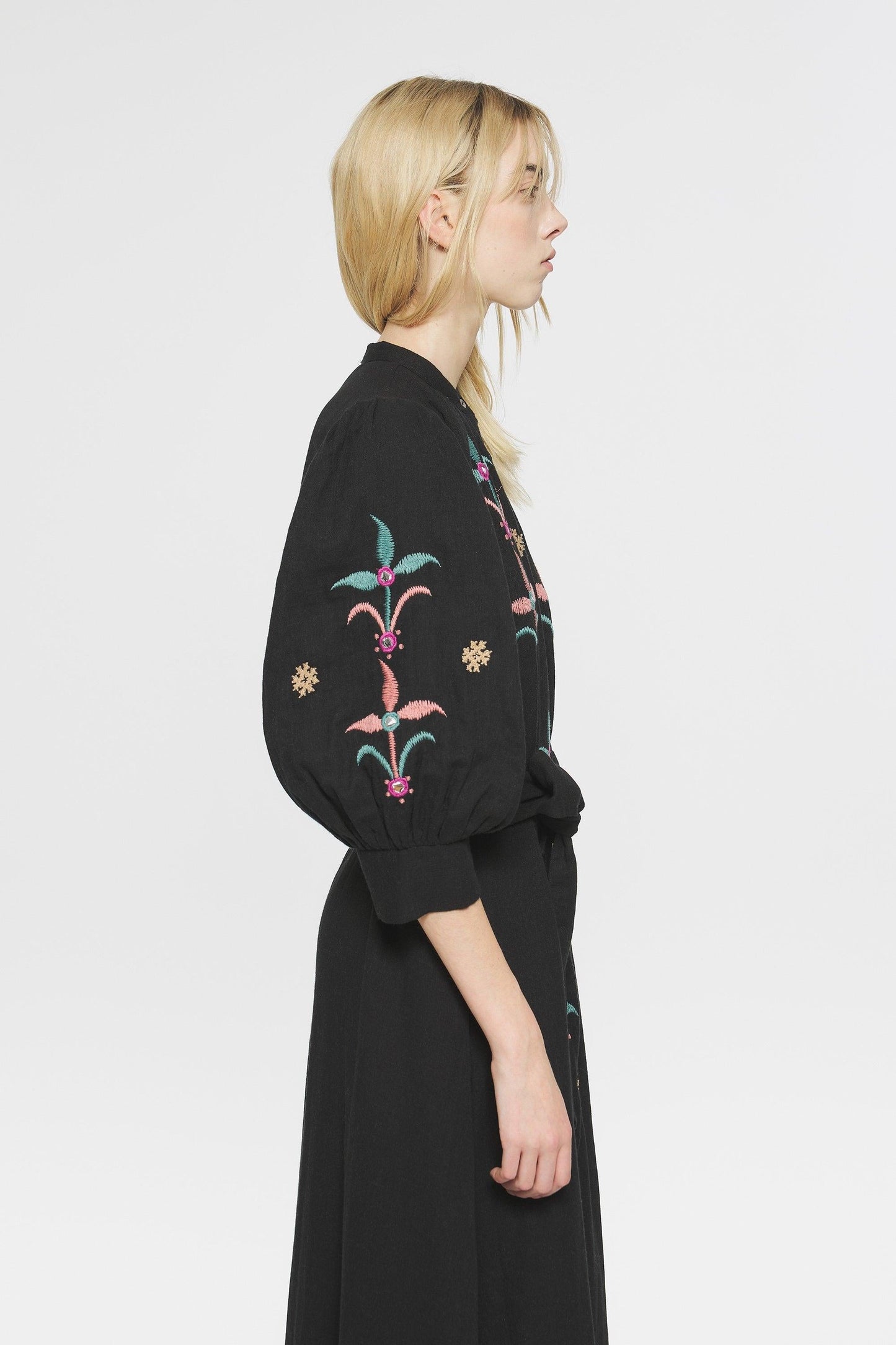 Rafi Embroidered maxi dress