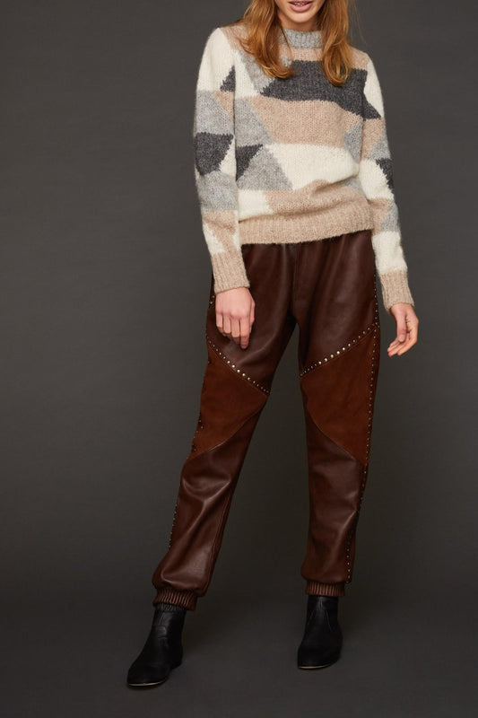 Pull maille jersey crème Jeany