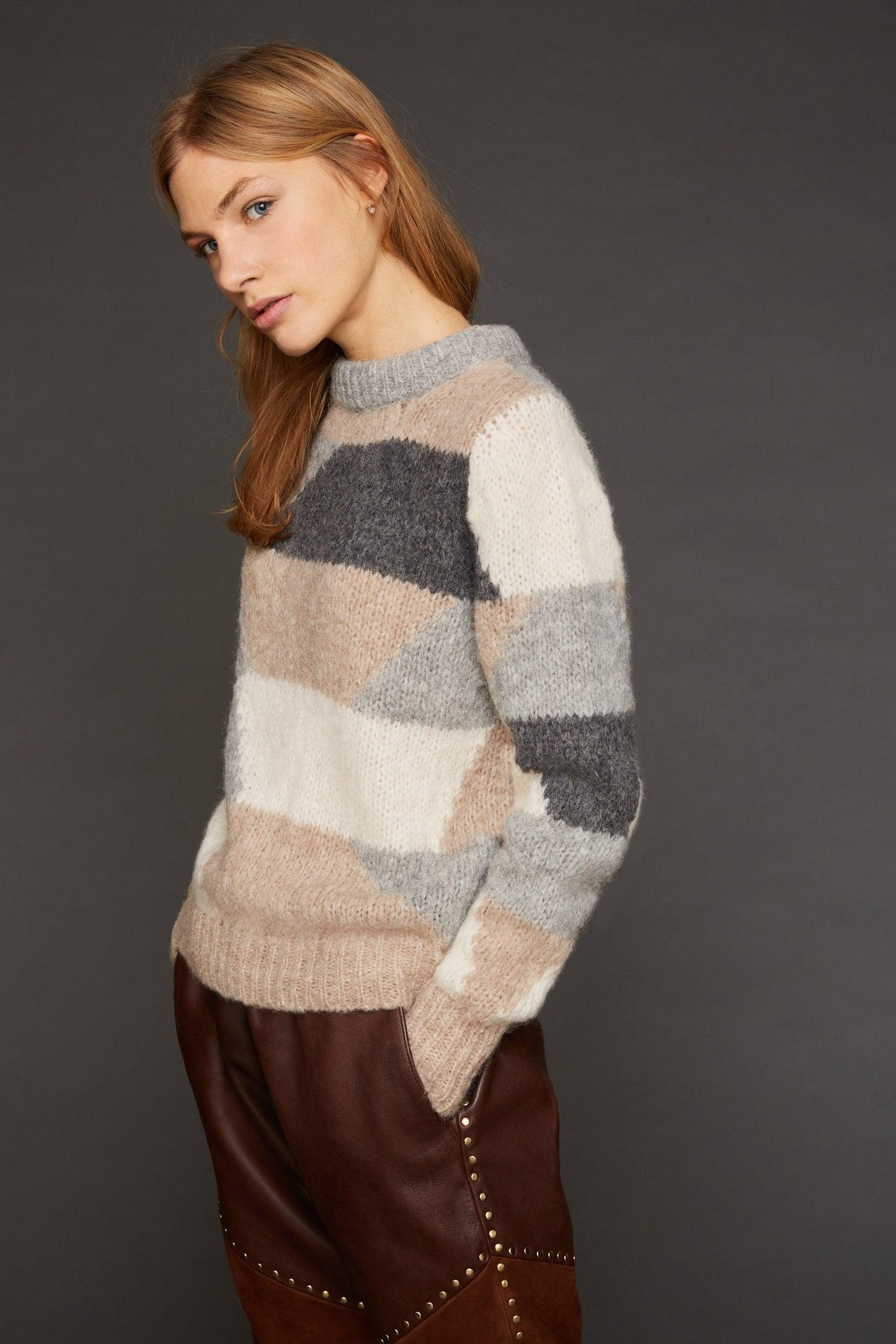 Jersey de punto crema Jeany