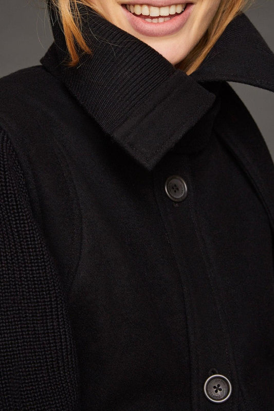 Bi-material Corte Jacket