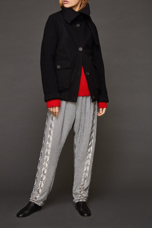 Bi-material Corte Jacket