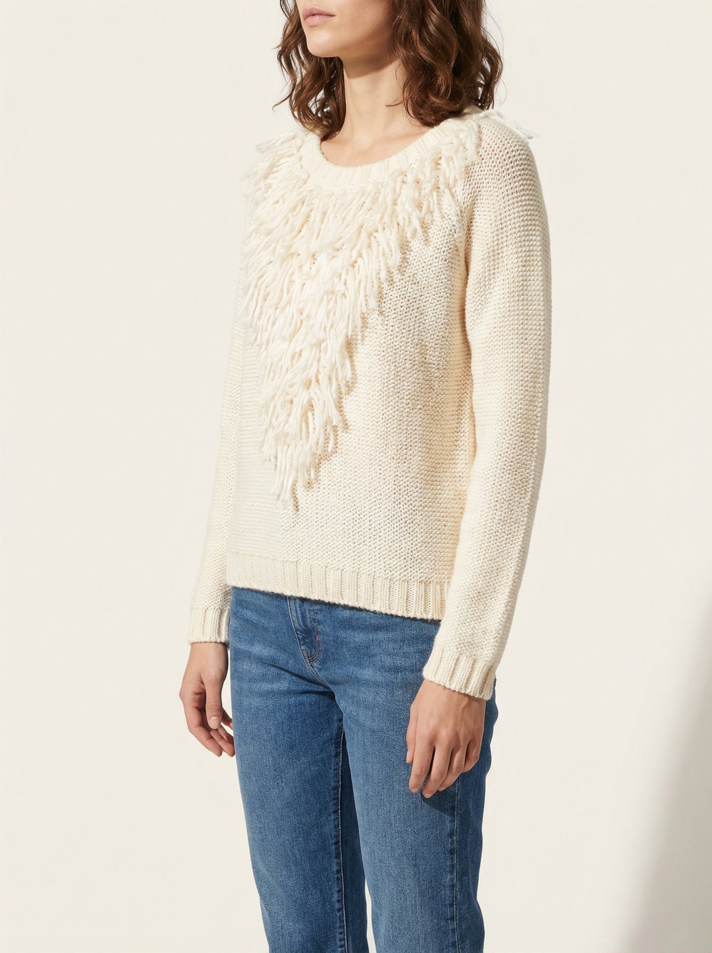 Fringed sweater