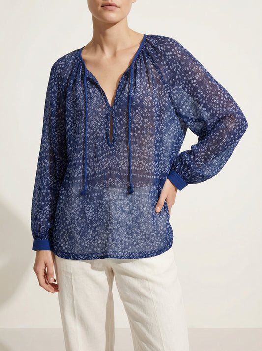 Blusa índigo Matteo