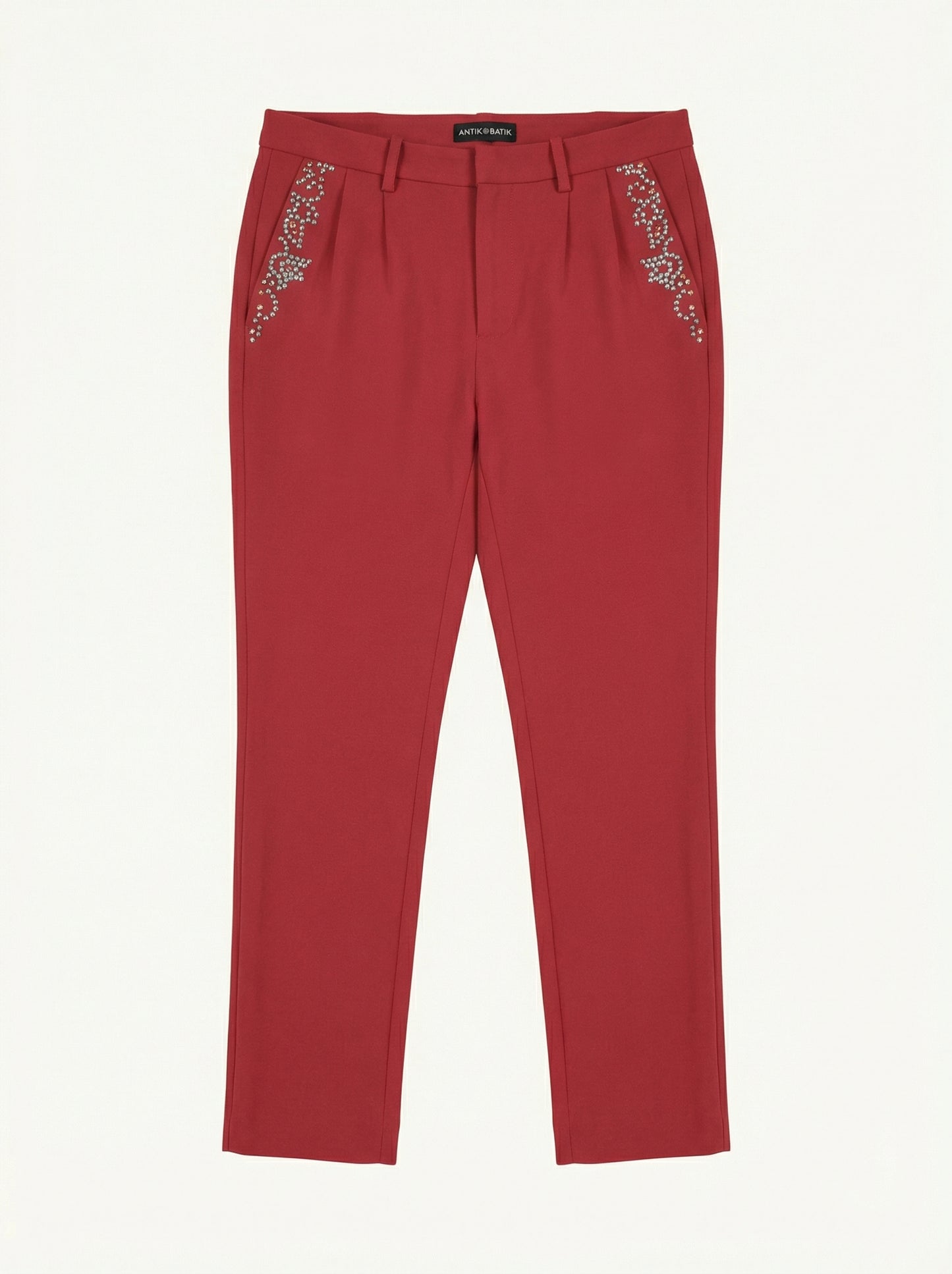 Brick red trousers