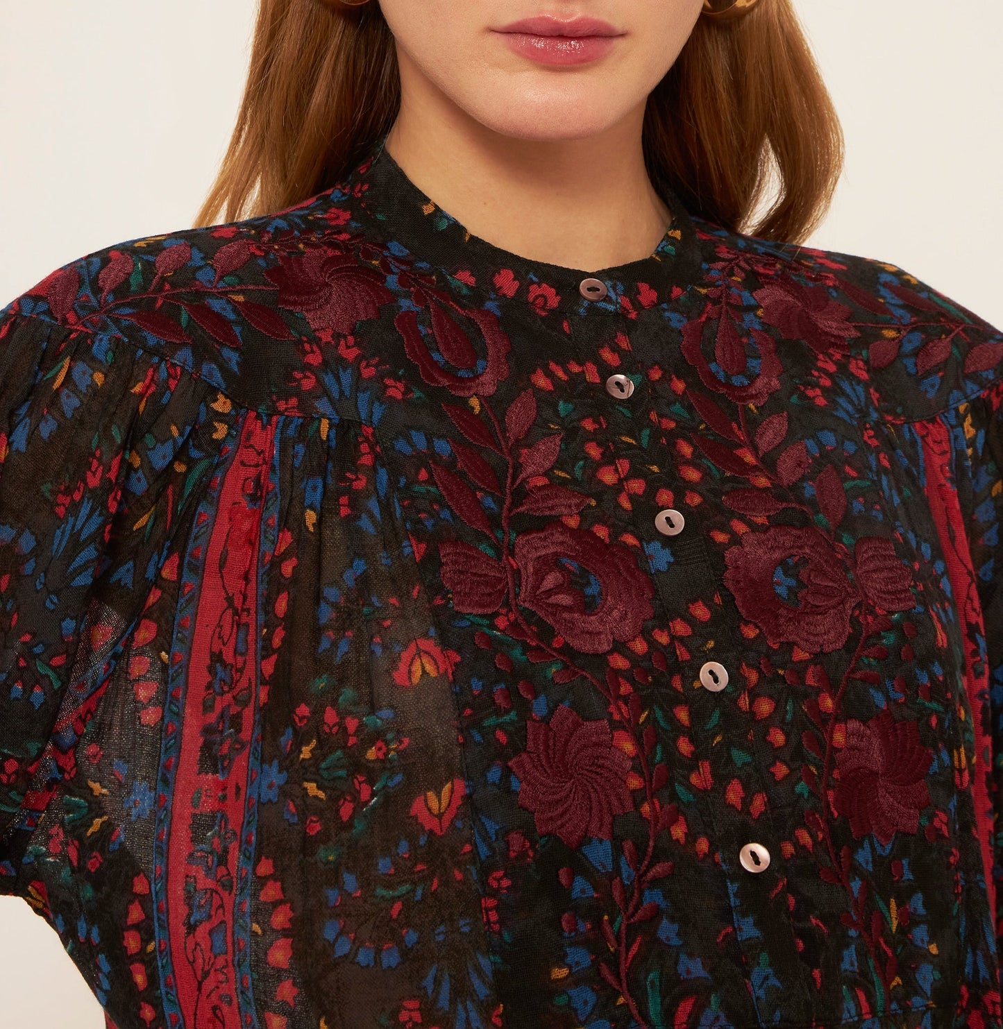 Blouse brodée Tamir