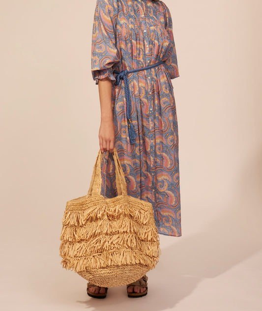 Robe longue imprimée Pietra